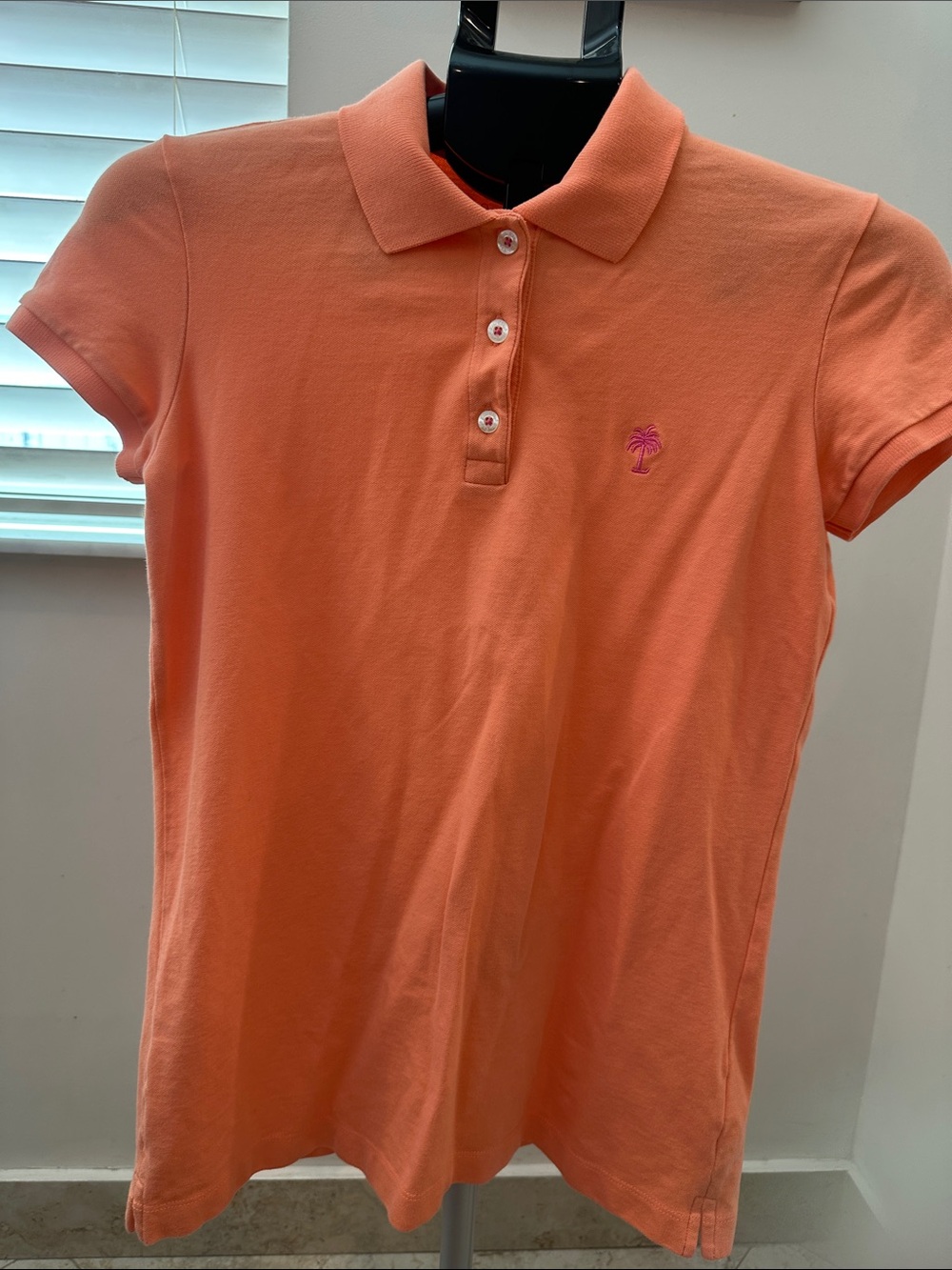 Lilly Pulitzer Island Polo in Coral-Orange